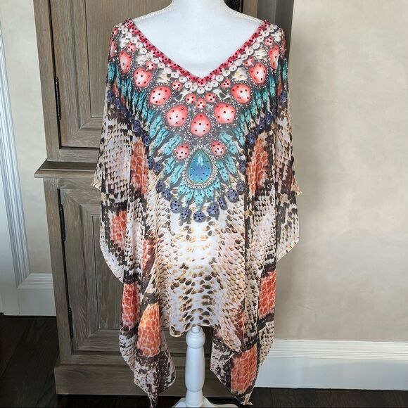 Ranee’s Designer Kaftan size XL NWOT swimwear coverup - Picture 10 of 15
